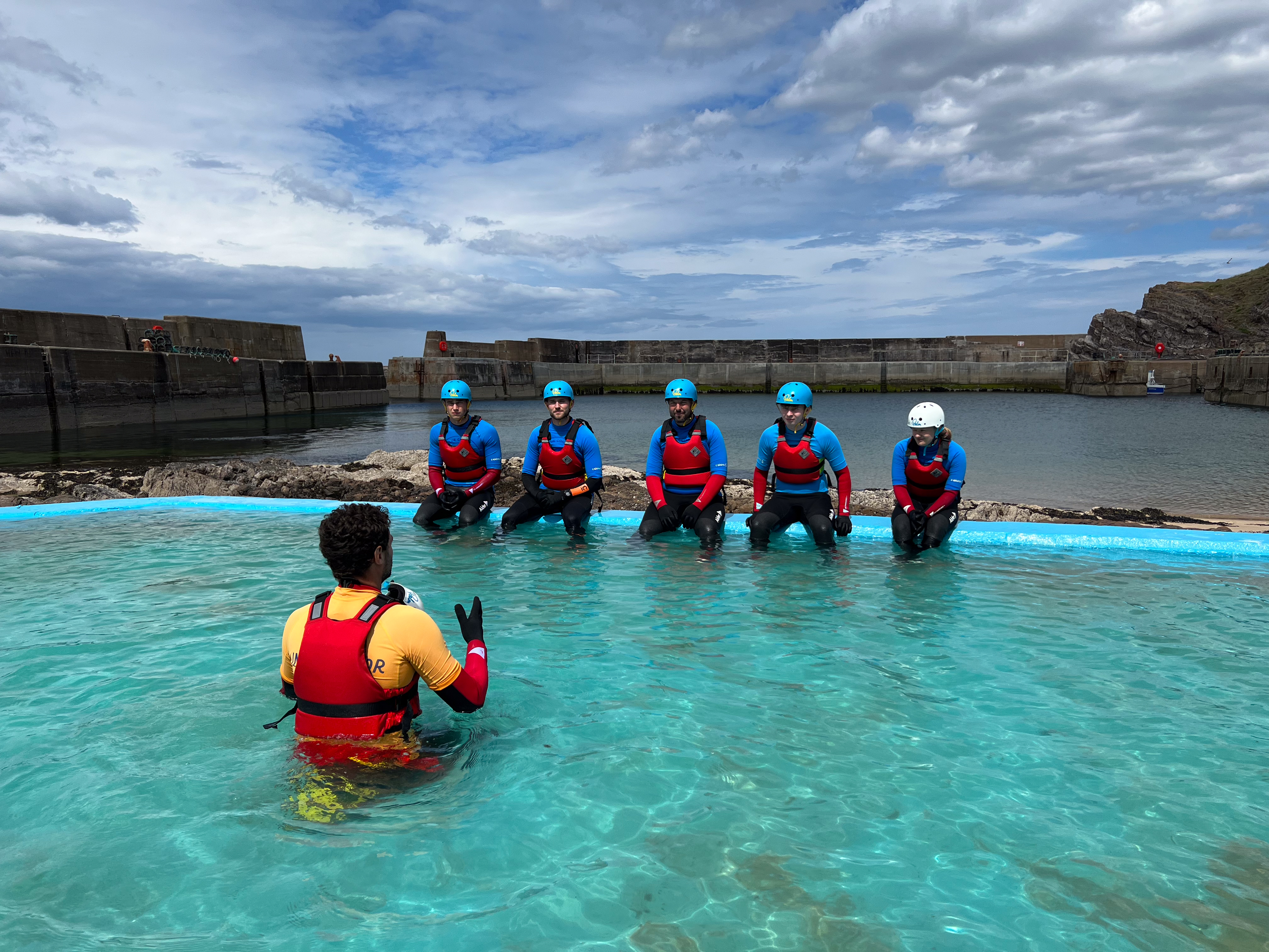 Water safety personnel providing cover for an event